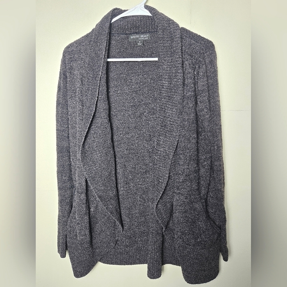 Barefoot Dreams Cozychic Lite Loungewear Luxe Lagenlook Cardigan, Size Medium
